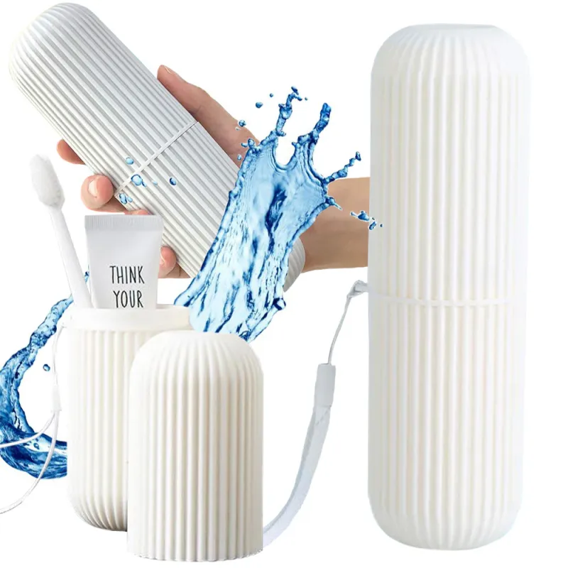 Étui de voyage pour brosses à dents / Blanc