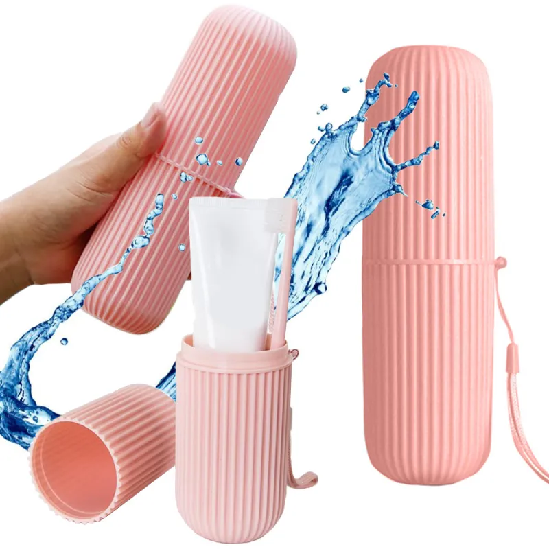 Étui de voyage pour brosses à dents / Rose