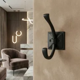 Porte-manteau ALEXA / Noir mat