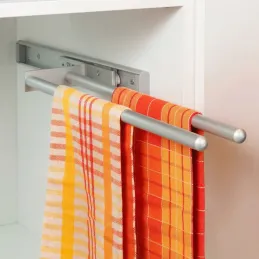 Porte-serviettes coulissant à 2 bras ARNOLD 440 mm / Aluminium