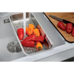 Évier en grès Blanco ZENAR XL 6 S / avec commande d’évacuation excentrée / cuve à droite