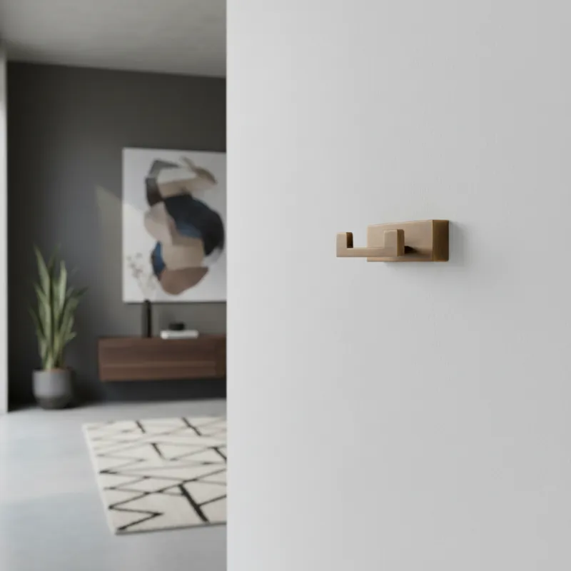 Porte-manteau DELTA DUO / Laiton brossé