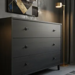 Bouton de meuble STYLLA / Noir mat
