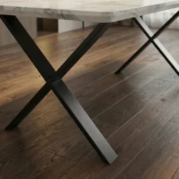 Pieds de table ULTRA SLIM noirs / Paire