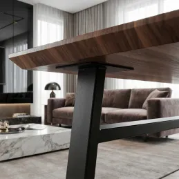 Pieds de table HUNT / Noir mat