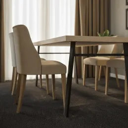 Pieds de table HUNT / Noir mat
