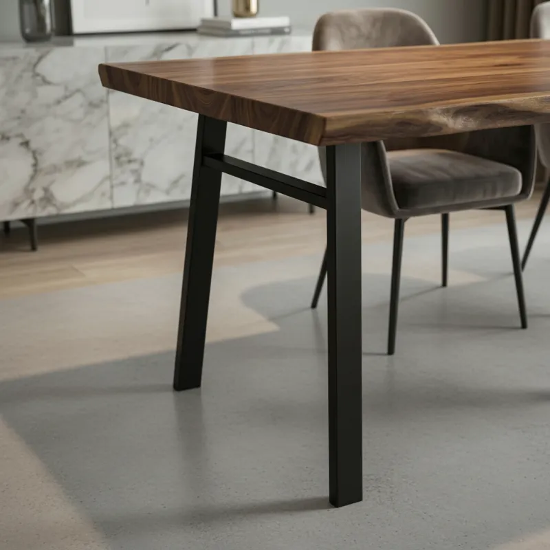 Pieds de table HUNT / Noir mat