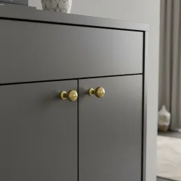 Poignée bouton KAREN / Doré brillant