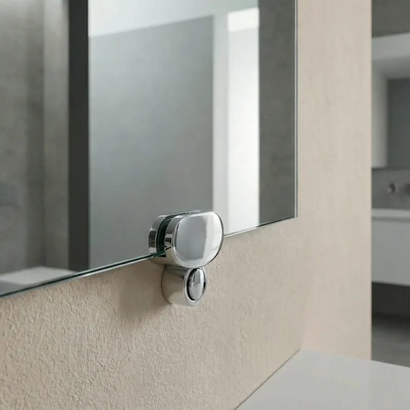 Support pour verre KAMALA / Chrome brillant