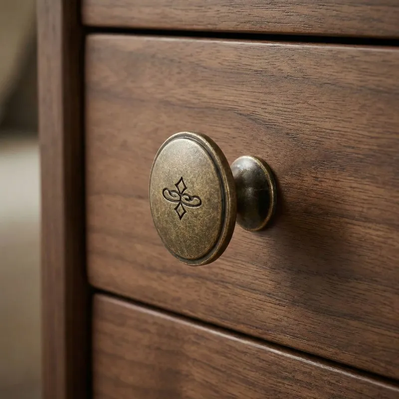 Bouton de meuble MELISSA / Laiton vieilli