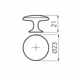 Bouton de meuble MELISSA / Laiton vieilli
