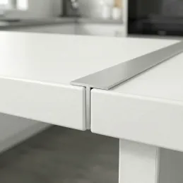 Profilé de jonction universel pour plan de travail de 38 mm, pour chant ABS droit / Aluminium