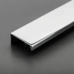 Poignée de chant de porte DIAZ / Chrome brillant