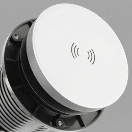 Prise escamotable LEGIA FRENCH 2x230V + USB A-C + éclairage / Blanc mat