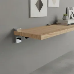 Support d’étagère QUADRO / Chrome brillant