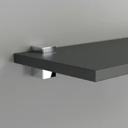 Support d’étagère QUADRO Mini / Chrome brillant