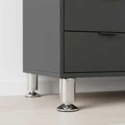 Pied de meuble LASA / Chrome brillant