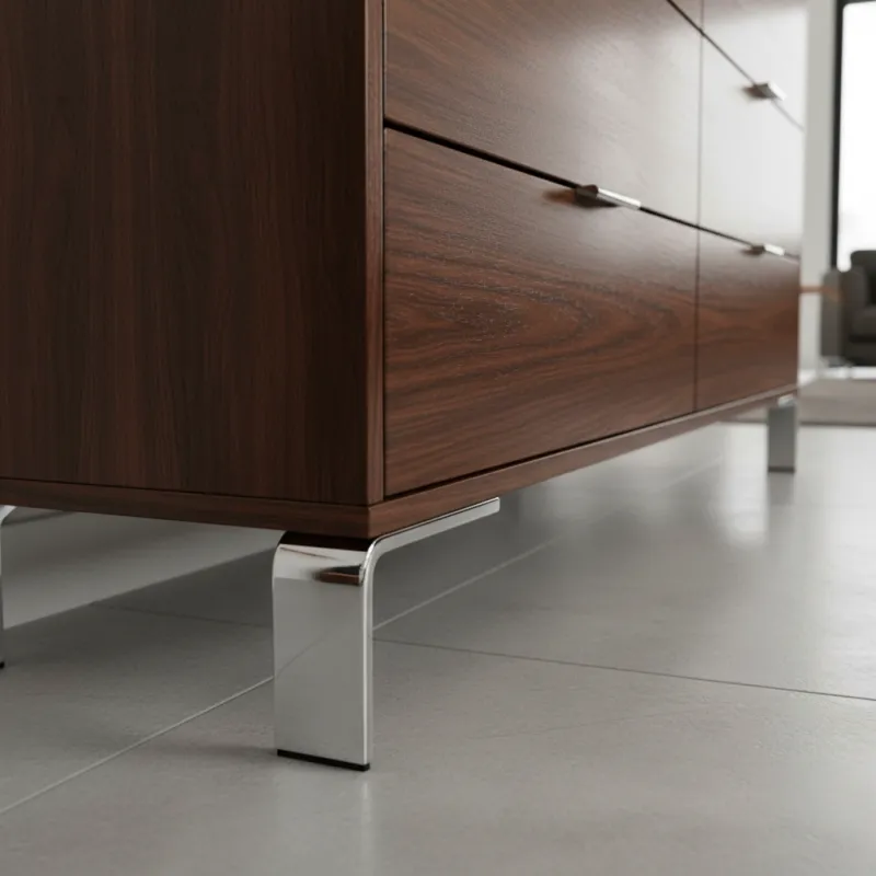 Pied de meuble SORTE / Chrome brillant