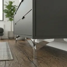 Pied de meuble DELTA / Chrome brillant