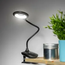 Lampe LED de bureau avec fixation sur table, 4 W ALBO / Noir