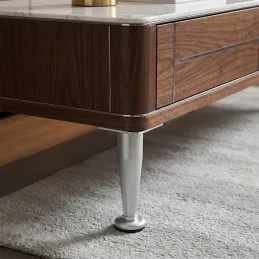 Pied de meuble EUROPE / Chrome mat satiné