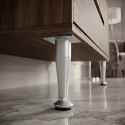 Pied de meuble EUROPE / Chrome mat satiné
