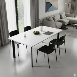 Structure de table ROXA / Noir mat