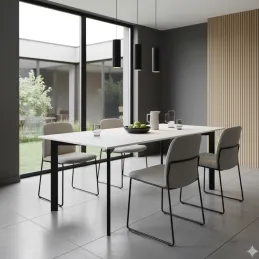 Structure de table ROXA / Noir mat