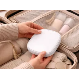 Miroir cosmétique avec éclairage LED LIANO / Blanc