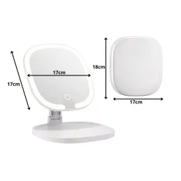 Miroir cosmétique avec éclairage LED LIANO / Blanc