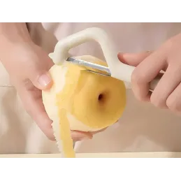 Éplucheur universel pour légumes et fruits / Blanc