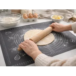 Tapis de pétrissage en silicone / Gris
