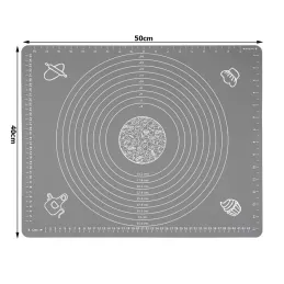 Tapis de pétrissage en silicone / Gris
