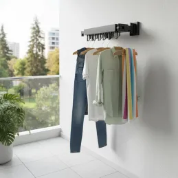 Séchoir à linge pliable avec cintre OMO / Anthracite