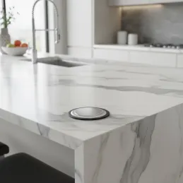 Prise électrique escamotable ASTRA 3×230 V FRENCH / Aluminium