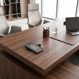 Prise encastrable de bureau LUPO FRENCH 1x230V + USB A/C – Noir