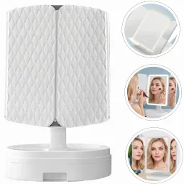 Miroir cosmétique avec éclairage LED et organisateur MAGNA / Blanc