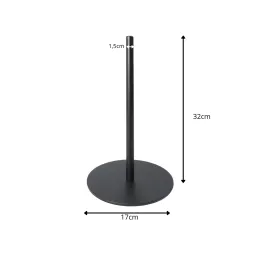 Porte-essuie-tout ROVA / Noir mat