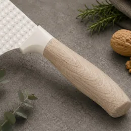 Lot de 6 couteaux de cuisine avec ciseaux et éplucheur UGO / Crème