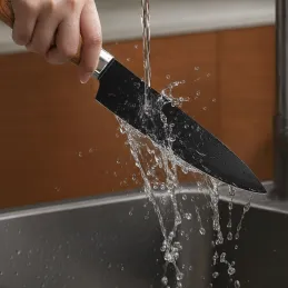 Set de 5 couteaux de cuisine avec éplucheur ALIA / Noir