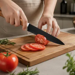 Set de 5 couteaux de cuisine avec éplucheur ALIA / Noir
