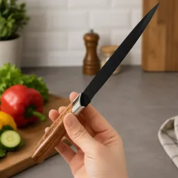 Set de 5 couteaux de cuisine avec éplucheur ALIA / Noir