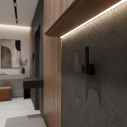 Porte-manteau LIMA / Noir mat