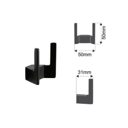 Porte-manteau LIMA / Noir mat