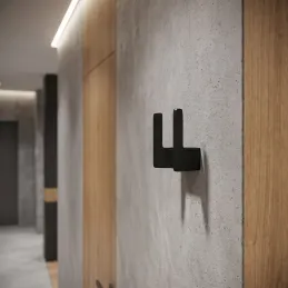 Porte-manteau LIMA / Noir mat