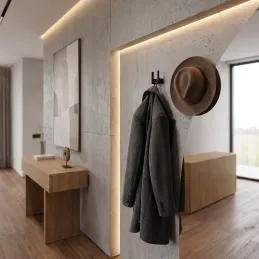 Porte-manteau LIMA / Noir mat