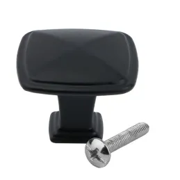 Bouton de meuble TULE / Noir mat