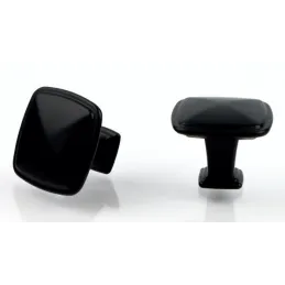 Bouton de meuble TULE / Noir mat