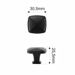 Bouton de meuble TULE / Noir mat