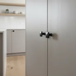 Bouton de meuble TULE / Noir mat